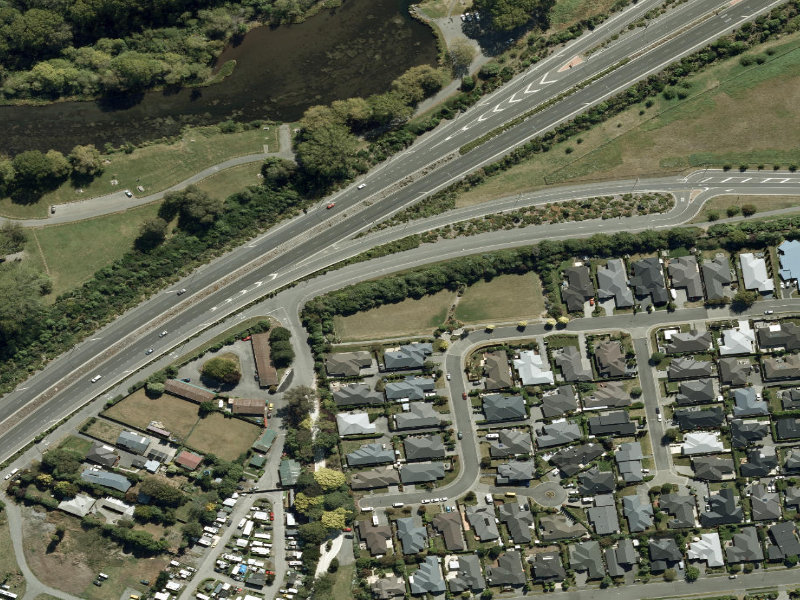 aerial view of Brookwater Reserve and the ground around it