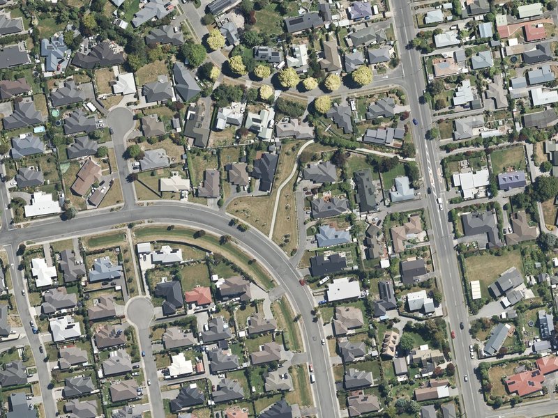 aerial view of Acacia Avenue Accessway Reserve and the ground around it