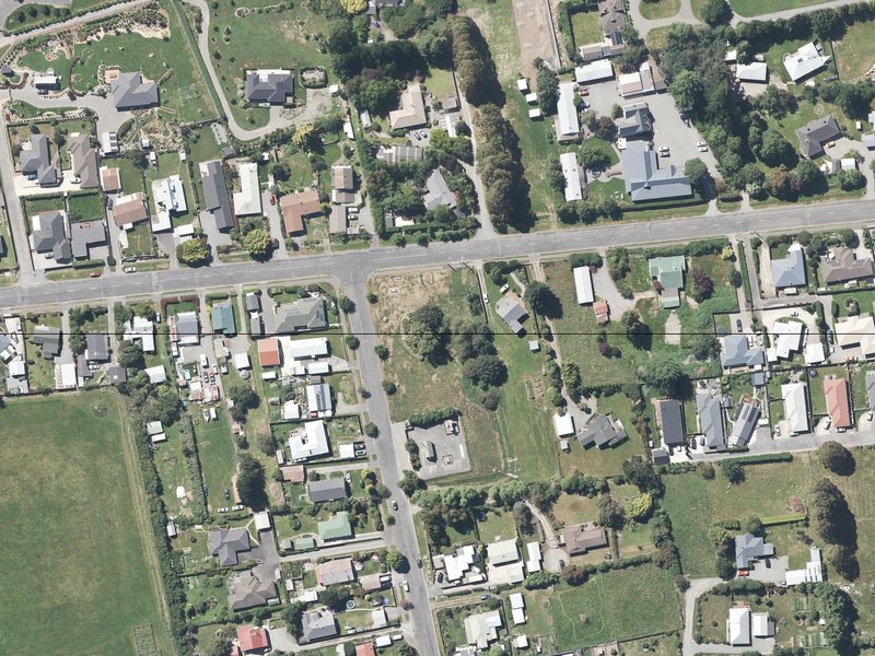 aerial view of Church Street Reserve and the ground around it