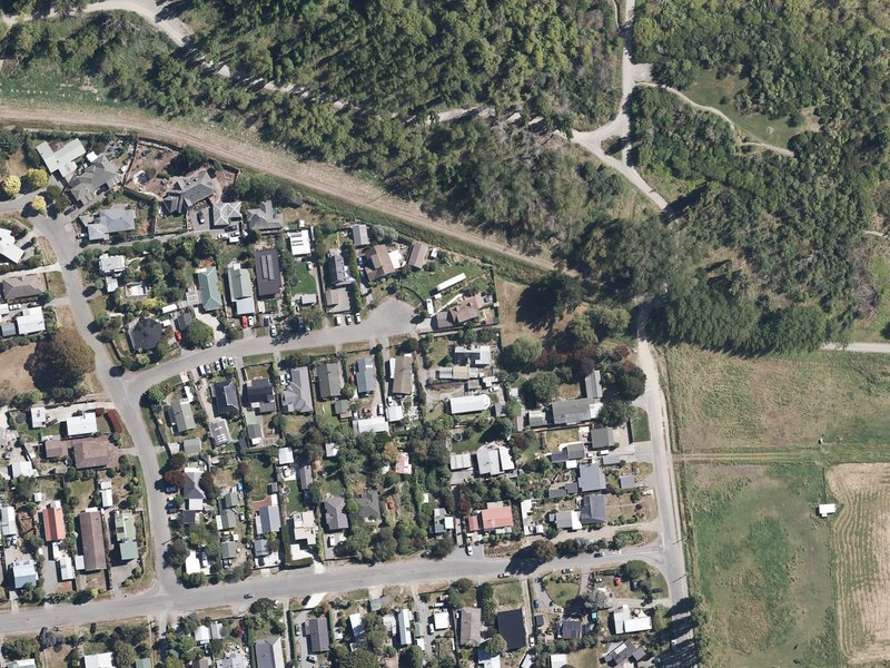 aerial view of Mckenzie Place Accessway and the ground around it