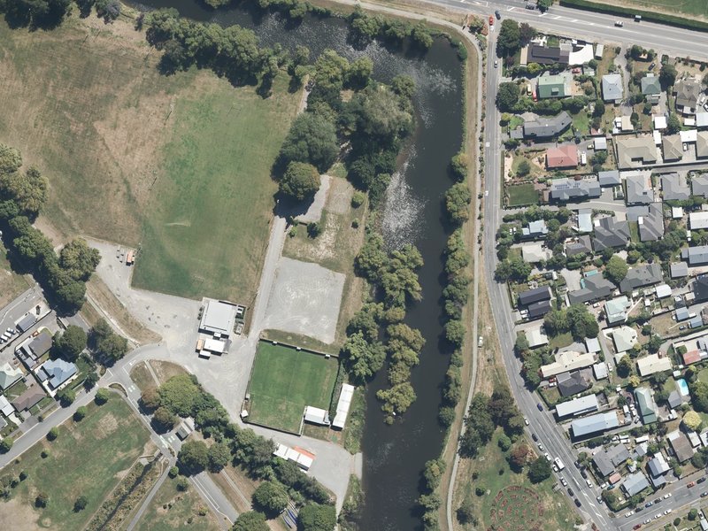 aerial view of Revell Street Esplanade Reserve and the ground around it