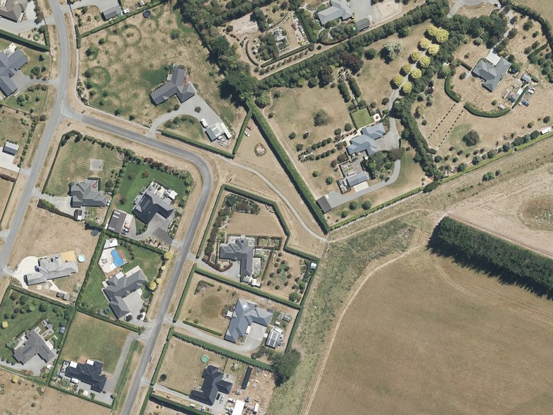 aerial view of Leyland Crescent Access No 1 and the ground around it