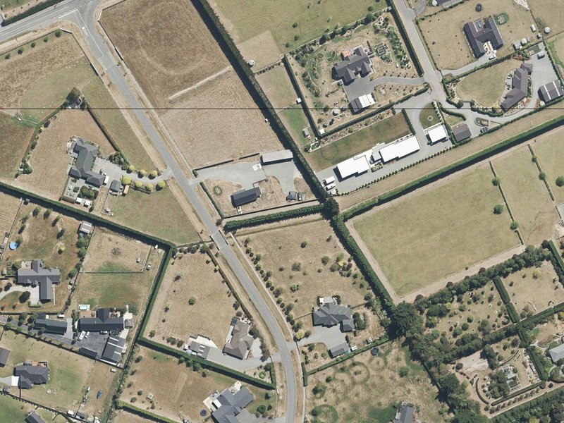 aerial view of Mandeville Park Drive Access No 1 and the ground around it