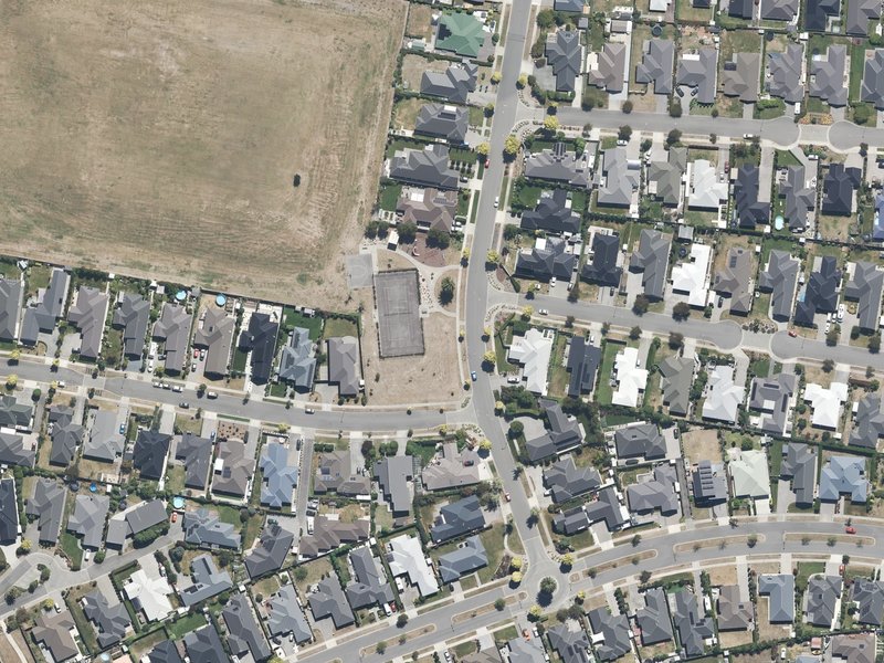 aerial view of Bayliss Drive Reserve and the ground around it