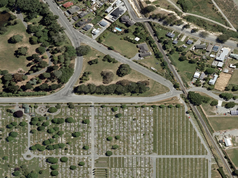 aerial view of Botanic Gardens and the ground around it