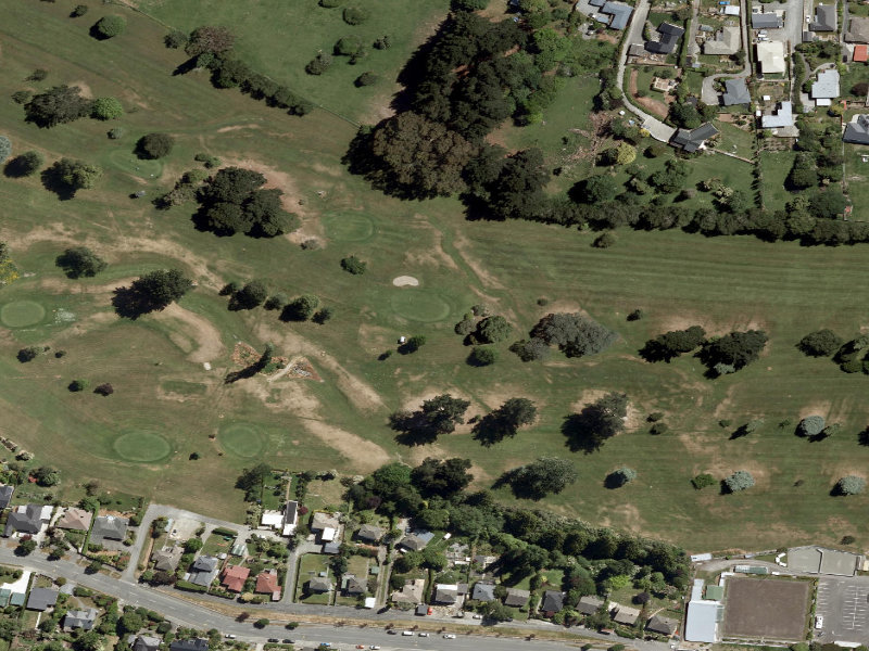 aerial view of Part Highfield Golf Course and the ground around it