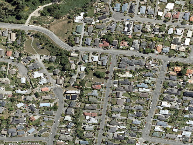 aerial view of Broadway Avenue Reserve and the ground around it