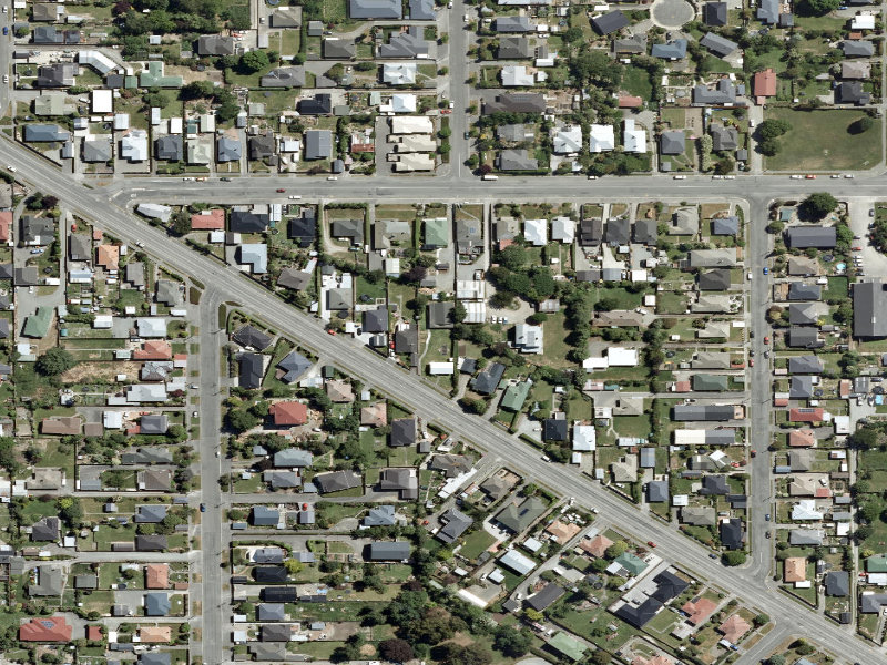 aerial view of Kensington Plunket Rooms and the ground around it
