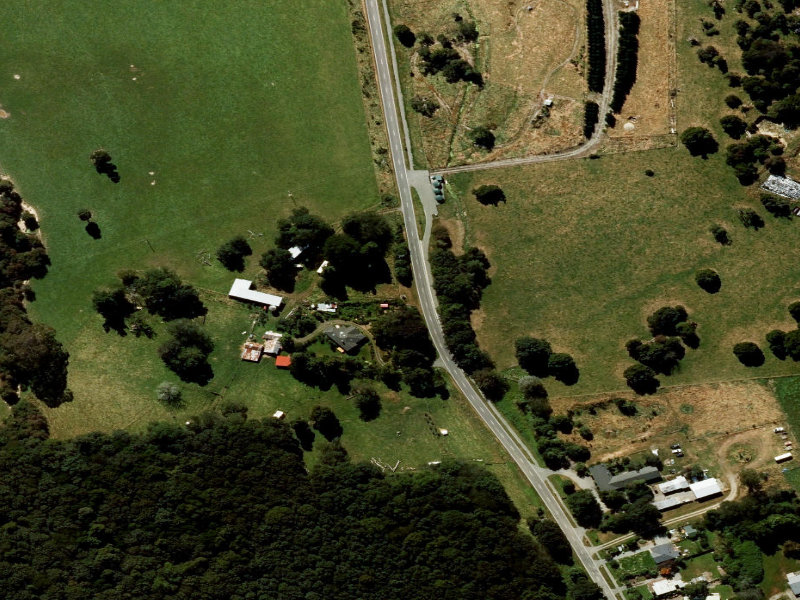 aerial view of Peel Forest War Memorial and the ground around it