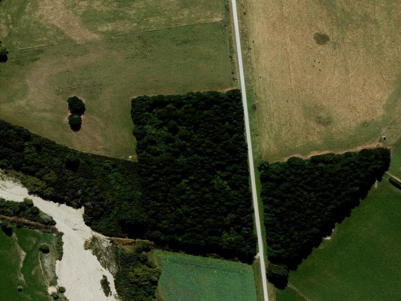 aerial view of Reids No. 2 and the ground around it
