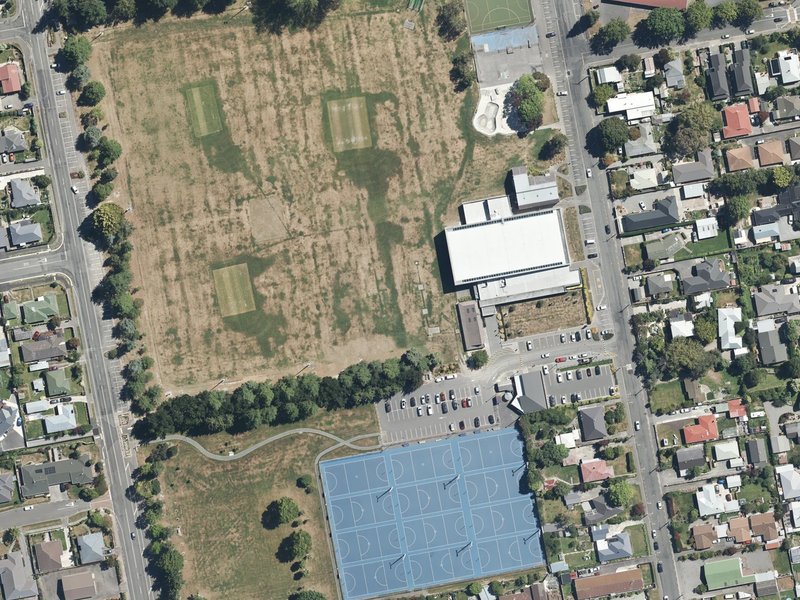 aerial view of Dudley Park and the ground around it