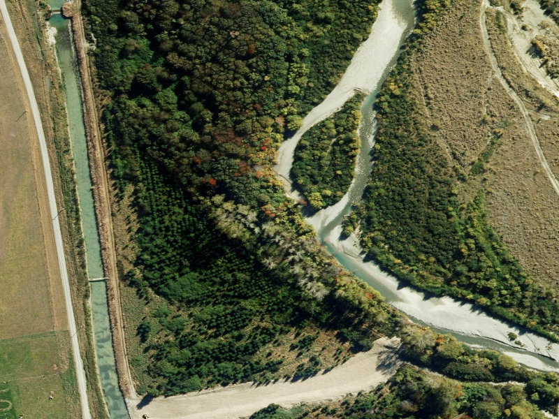 aerial view of Jenkins and the ground around it