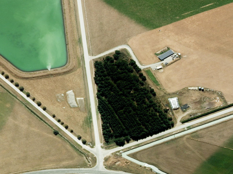 aerial view of Proudfoots and the ground around it