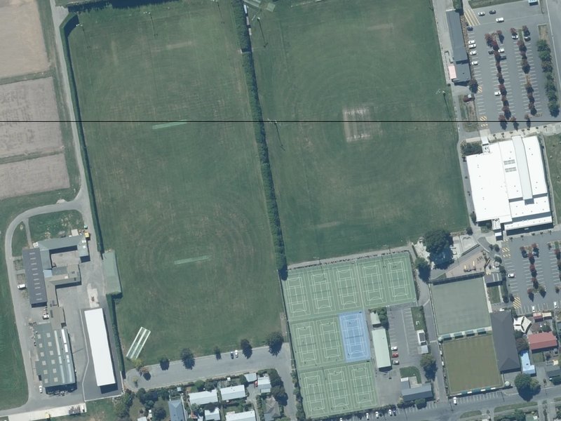 aerial view of Lincoln Domain and the ground around it