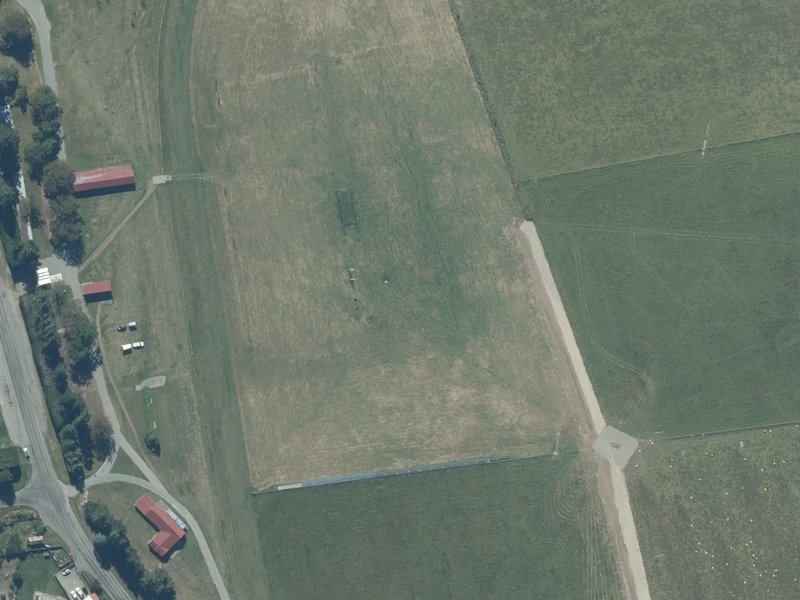aerial view of Hororata Domain and the ground around it