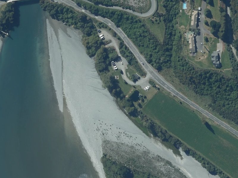 aerial view of Evans Reserve and the ground around it