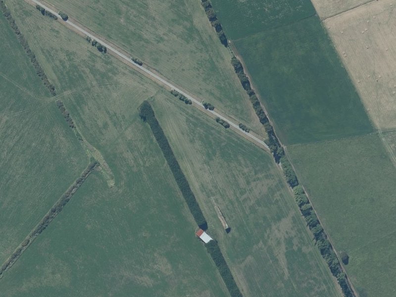 aerial view of Railtrail: Ellesmere Road - Collins Road East and the ground around it