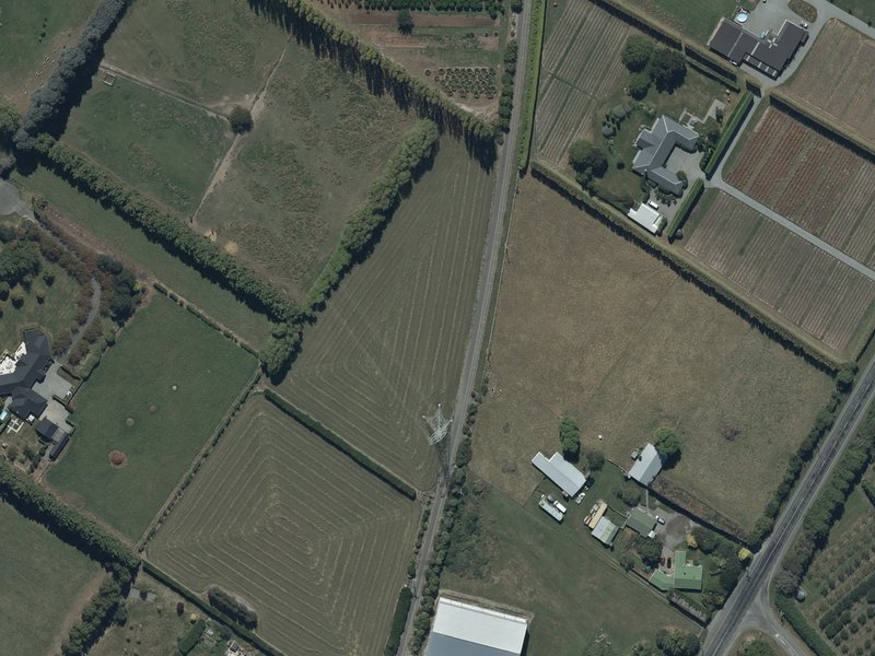 aerial view of Railtrail: Marshs Road - Springs Road and the ground around it