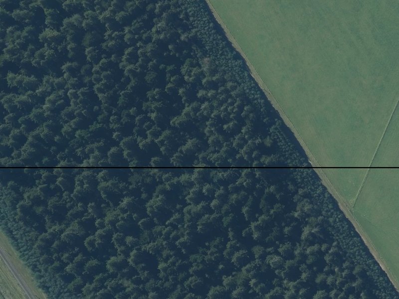aerial view of Mchughs Plantation Reserve and the ground around it