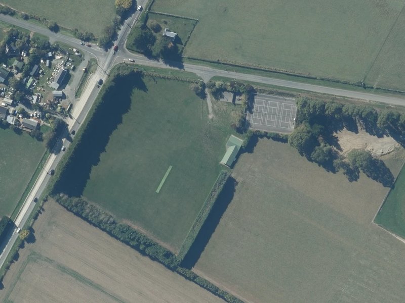 aerial view of Sudeley Park and the ground around it