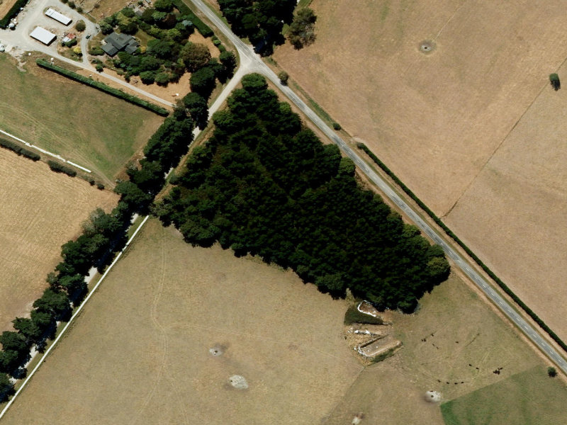 aerial view of Wallers and the ground around it