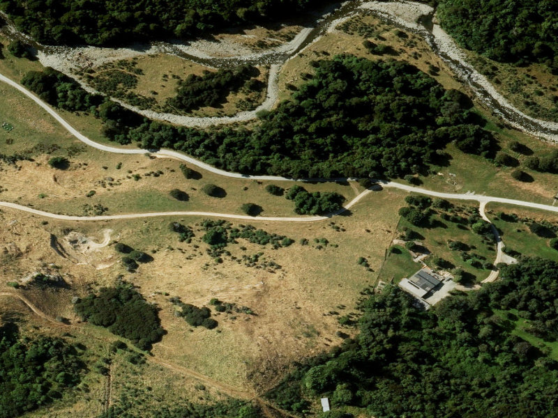 aerial view of Reserve 2453 and the ground around it