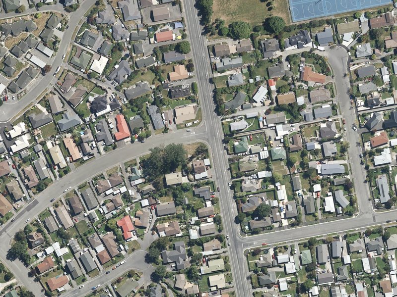 aerial view of Elm Tree Reserve and the ground around it