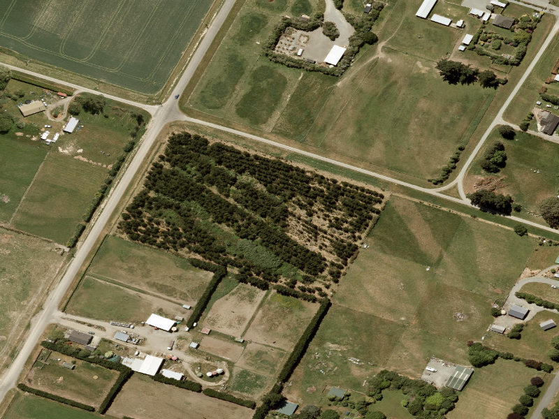 aerial view of Reserve 1062 Orari Plantation and the ground around it