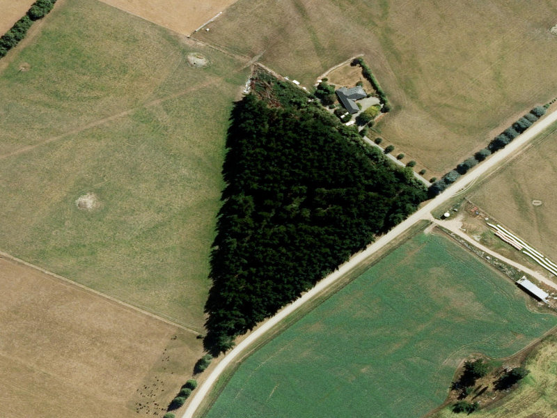 aerial view of Worners and the ground around it