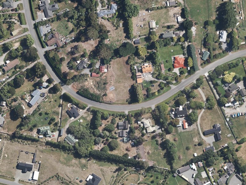 aerial view of Allin Drive Reserve and the ground around it