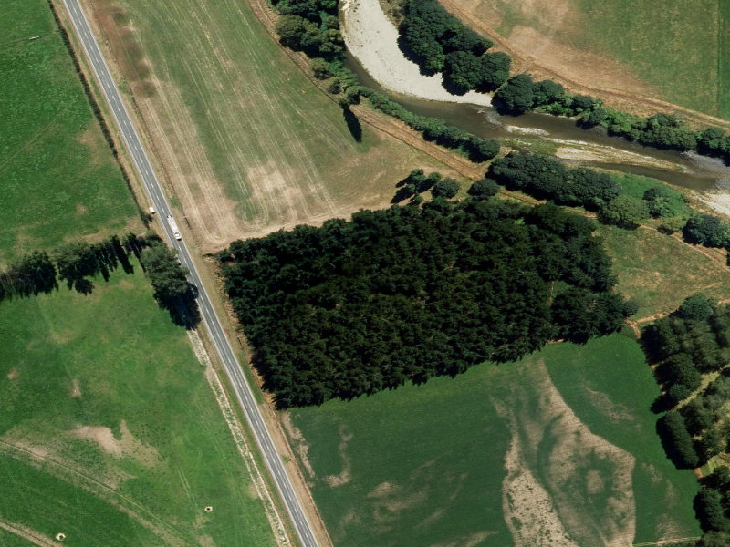 aerial view of Greenalls and the ground around it