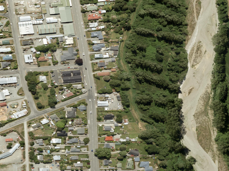 aerial view of Talbot Street Playground and the ground around it