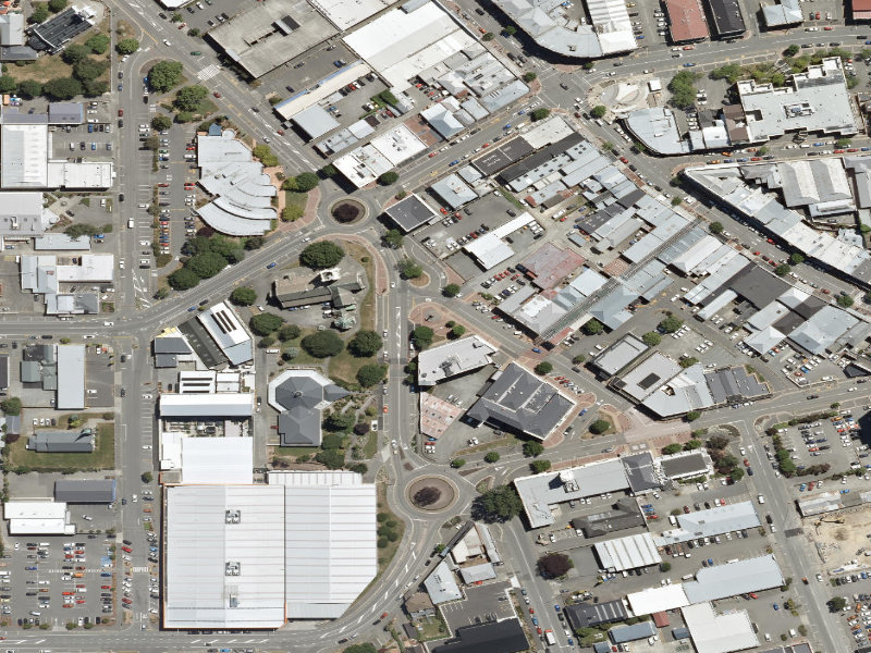 aerial view of Sophia / Perth Street Corner and the ground around it