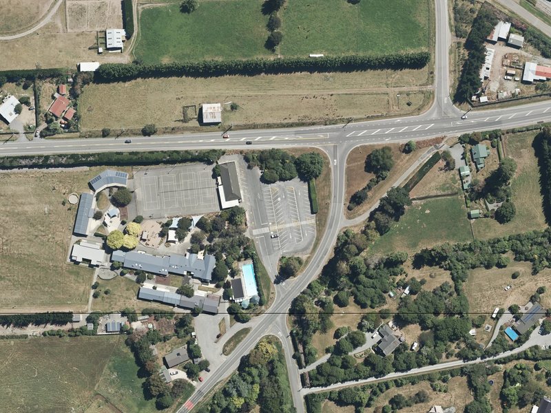 aerial view of Fernside Reserve and the ground around it