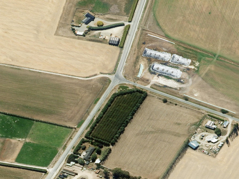 aerial view of Phar Lap Statue Reserve and the ground around it