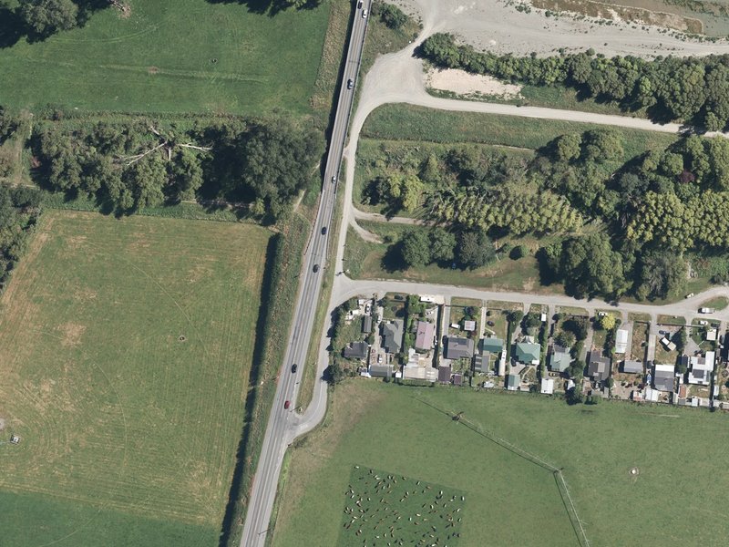 aerial view of Geisha Road Amenity Area and the ground around it