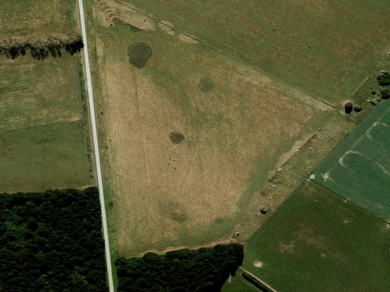 aerial view of Scotsburn Recreation Reserve and the ground around it
