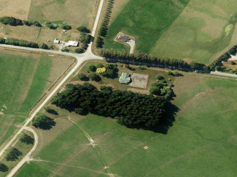 aerial view of Upper Waitohi Recreation Reserve and the ground around it