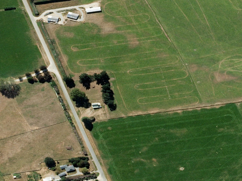 aerial view of Te Awa South Recreation Reserve and the ground around it
