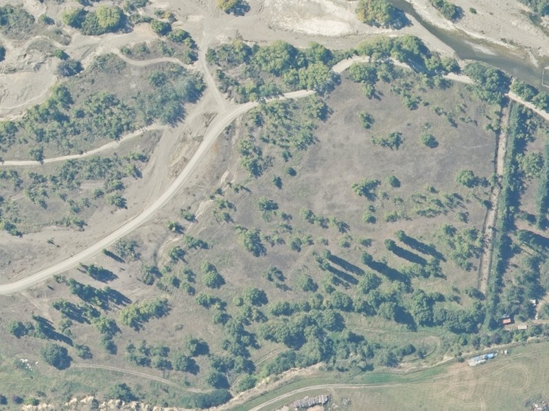 aerial view of Millist Esplanade Reserve and the ground around it