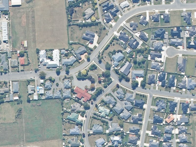 aerial view of Oakfields Reserve and the ground around it