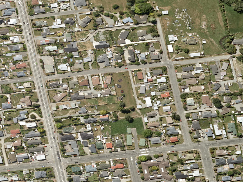 aerial view of St Leonards Road Playground and the ground around it
