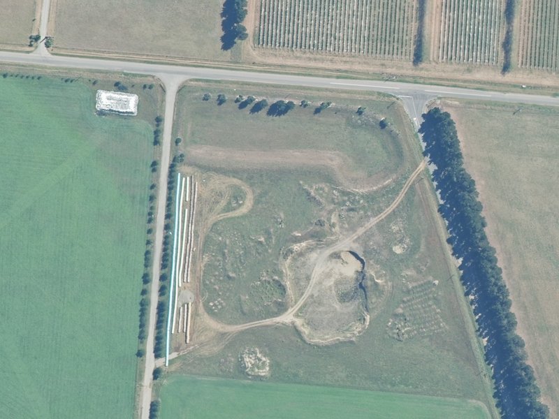 aerial view of Ram Paddock Reserve and the ground around it