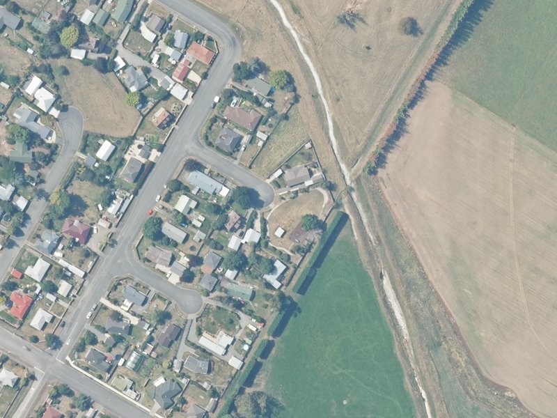 aerial view of Mockett Place Reserve and the ground around it
