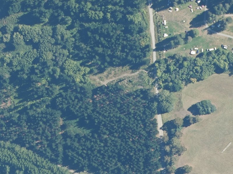 aerial view of Morrisons Road Stock Resting Reserve and the ground around it