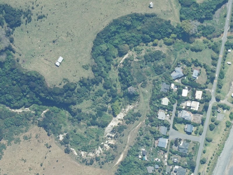 aerial view of Buxton Esplanade Reserve and the ground around it
