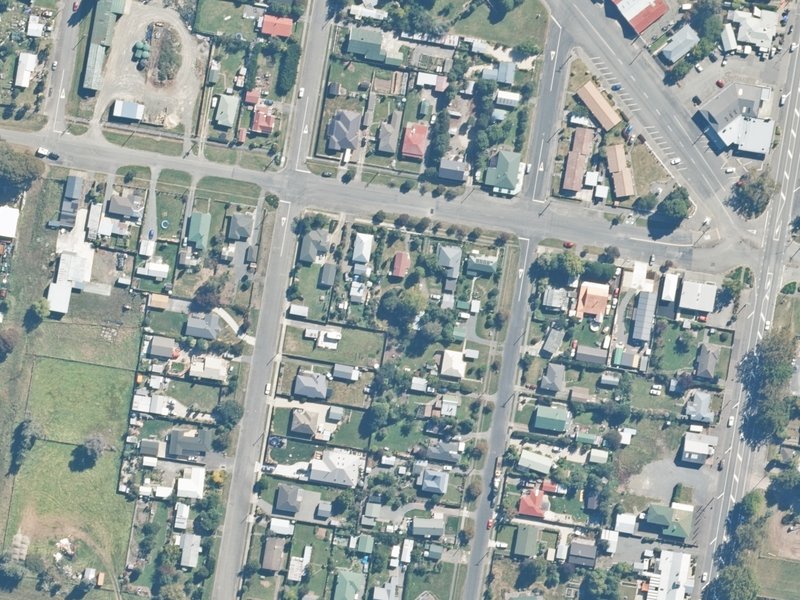 aerial view of Cheviot Craft Centre Building and the ground around it