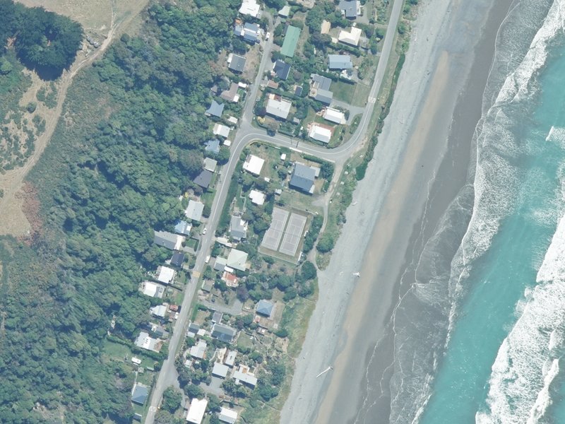 aerial view of Gore Bay Reserve and the ground around it