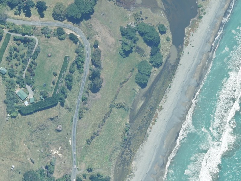aerial view of Jed-Buxton Foreshore Reserve and the ground around it