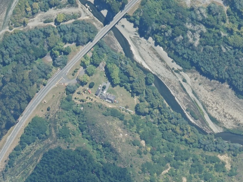 aerial view of Parnassus Road Esplanade Reserve and the ground around it